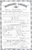 Thomas Quesenberry and Eliza Nisewander Marriage Certificate